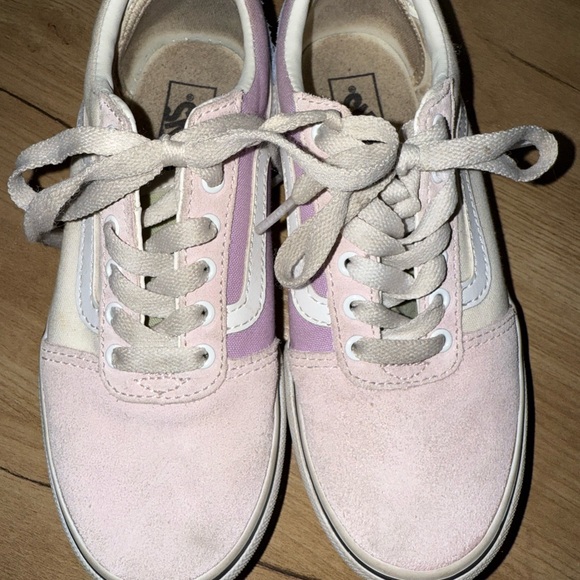 Vans Ward Girls' Platform Shoes Size 1 Pink Light Blue‎ Lavender L - Picture 3 of 7